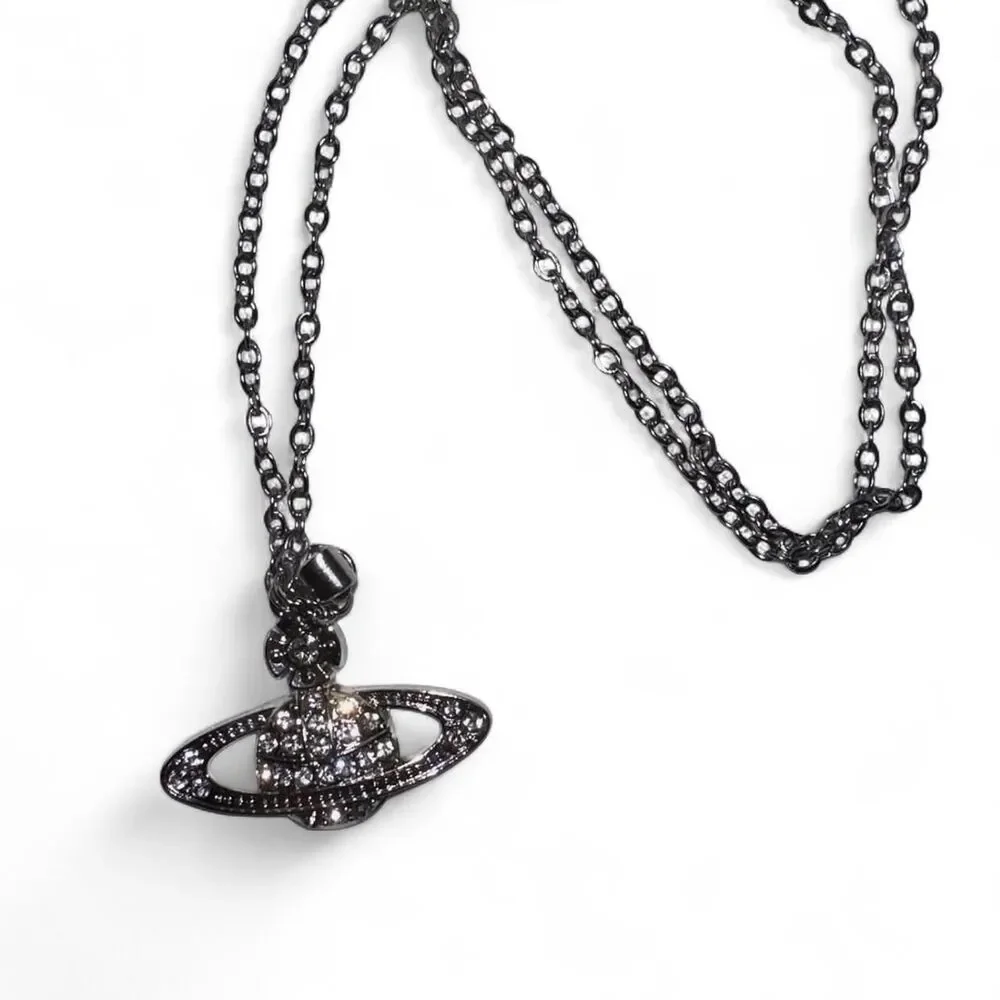 Silver Orb Pendant Necklace - Going Out Piece